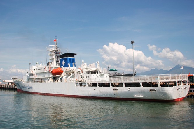 Japanese Coast Guard training ship visits central Vietnam  - ảnh 1